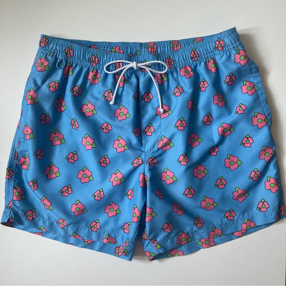 Cotton On Swim Men’s The Simpsons Floral Swim Trunks